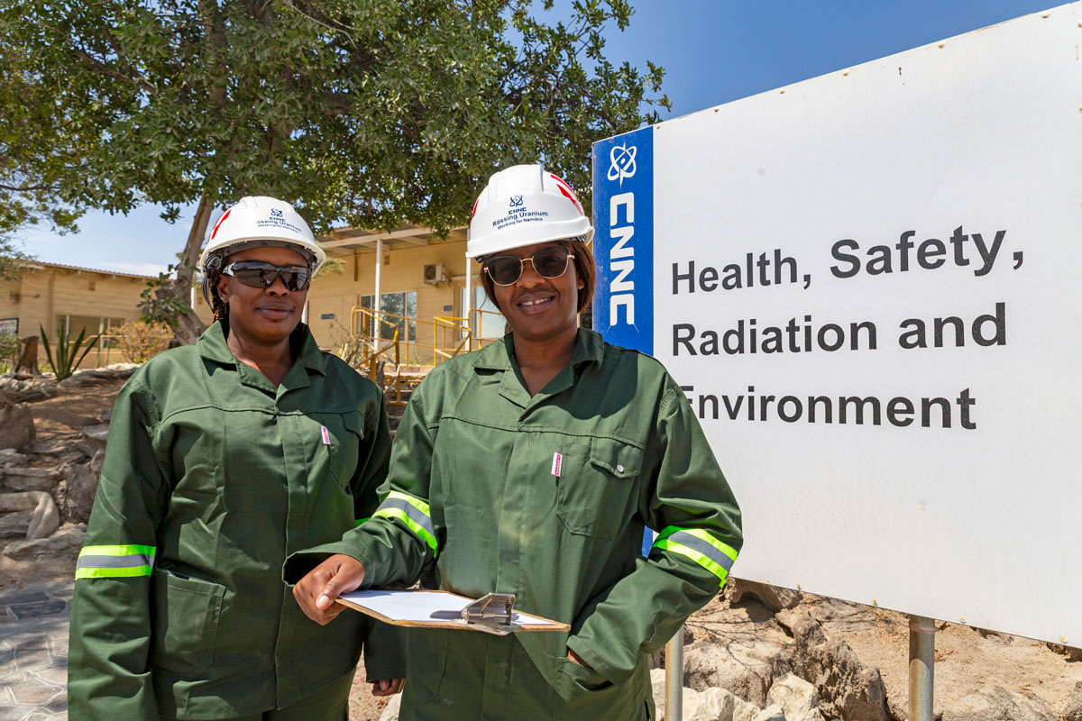 Rossing Health and Safety CRM showing signage and workers in PPE