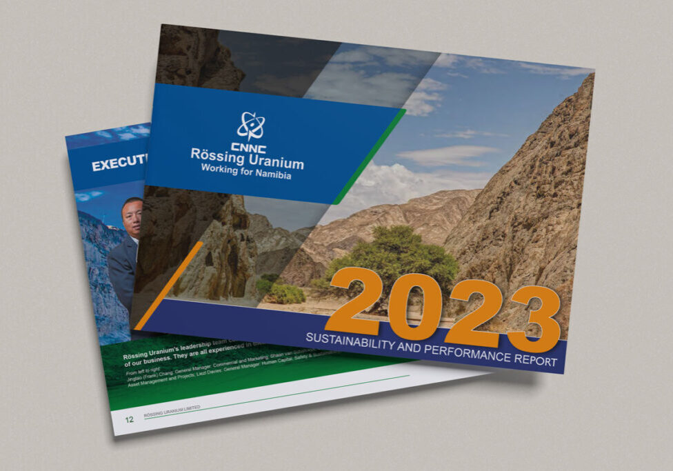 Rössing Uranium Sustainability Report cover